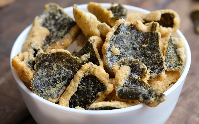 Japanse zeewierkoekjes