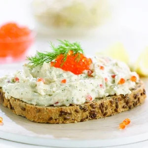 Gerookte forelsalade met champagne (Jebo)