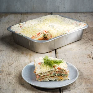 Gerookte zalmlasagne (Mealius)